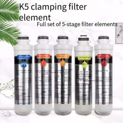 Water Purifier Filter PP Cotton Front And Rear Activated Carbon Ro Reverse Osmosis Membrane K5 Filter Free Installation 1