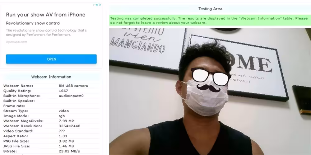 Cámara web con enfoque automático