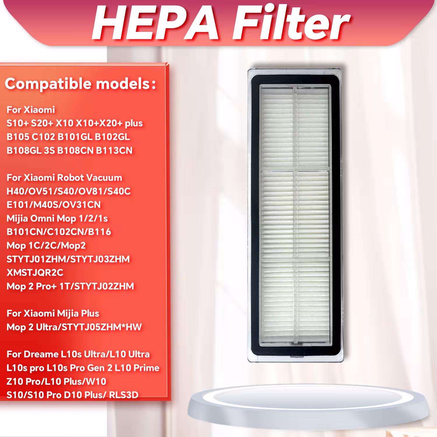 HEPA filter for Xiaomi robot vacuum