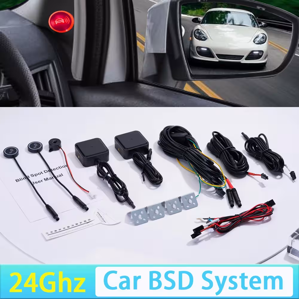 Système de surveillance des angles morts par radar 24 GHz BSD BSM pour voiture, pour le changement de voie