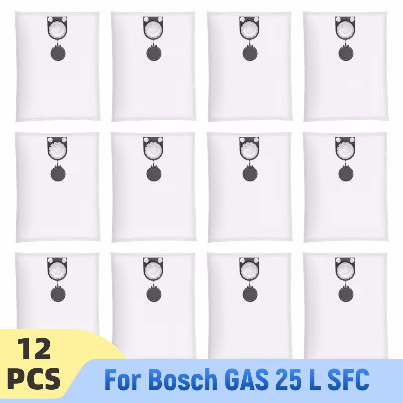 Sacs pour aspirateur Bosch GAS 25 L SFC, GAS 50 VPE, Metabo ASA, lot de 15.