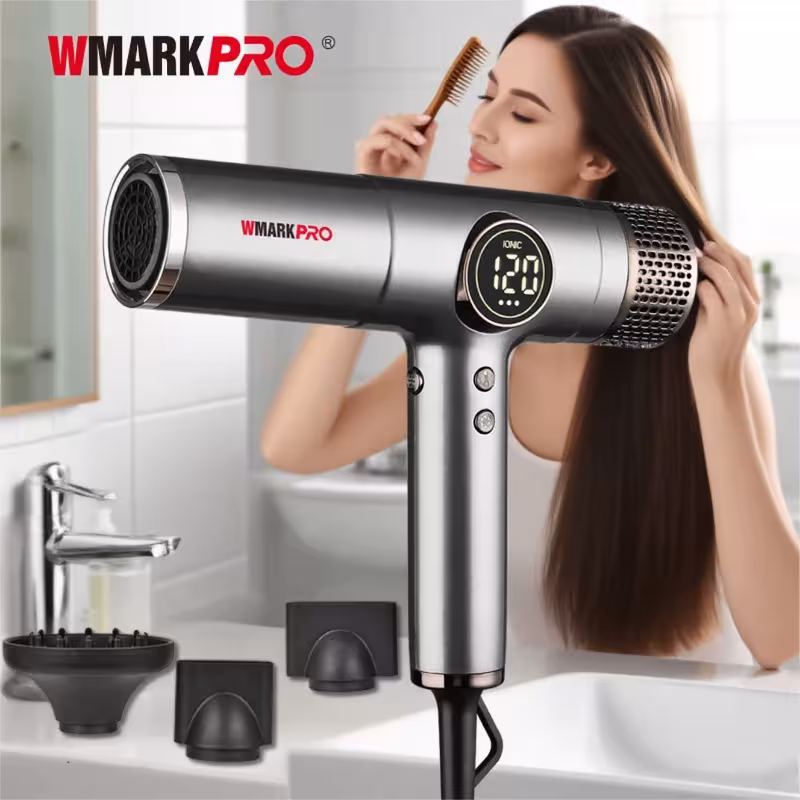 Sèche-cheveux professionnel WMARK avec moteur BLDC et technologie ionique NG-9117