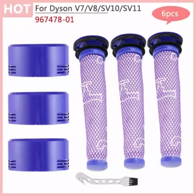 For Dyson V7 V8 SV10 SV11 Spare Parts Handhold Robot Vacuum Cleaner Front Rear Hepa Filter Home Accessories 967478-01 1