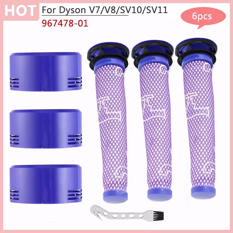 Dulkių siurblio HEPA filtras Dyson V7 V8 SV10 SV11 rankiniams siurbliams, 967478-01