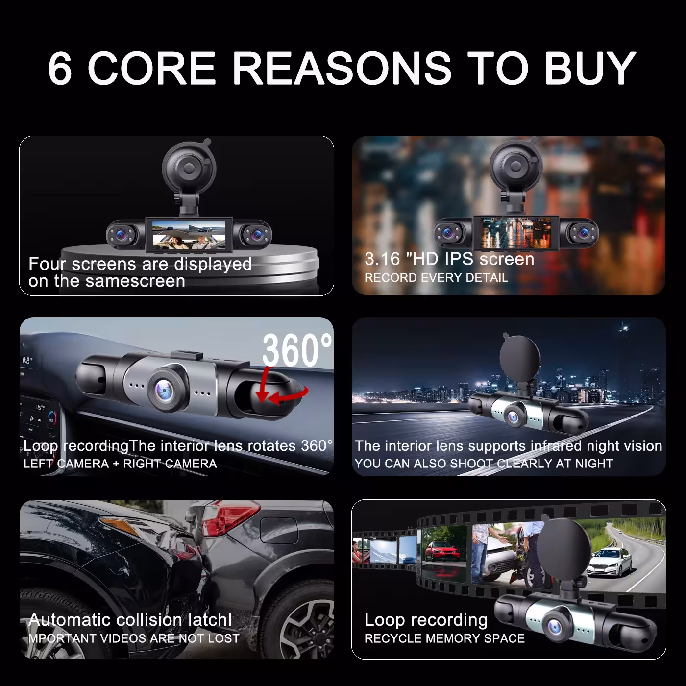 cámara de video para coche