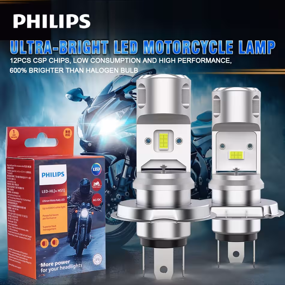 Ampoule LED pour moto.