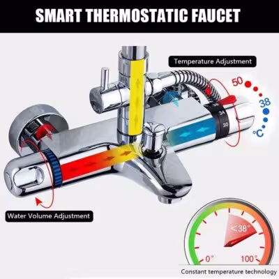 Bathroom Mixing Valve Hot And Cold Mixer Thermostatic Tap Thermostatic Shower Faucet Bathtub Faucet Bathroom Tool 1