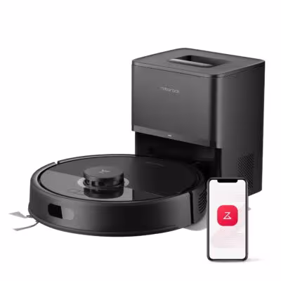 【Renewed】Roborock Q7 L5+ Robot Vacuum Cleaner, 8000 Pa, Auto-Empty, 3 Water Levels, for Pet Hair/Carpets, App 1