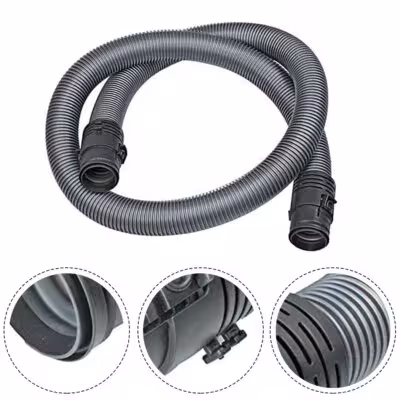 1.6m Grey Vacuum Hose Extension Tube For Miele Classic C1 S2000 Series Cleaners Flexible Bendable Plastic Replacement Part 1