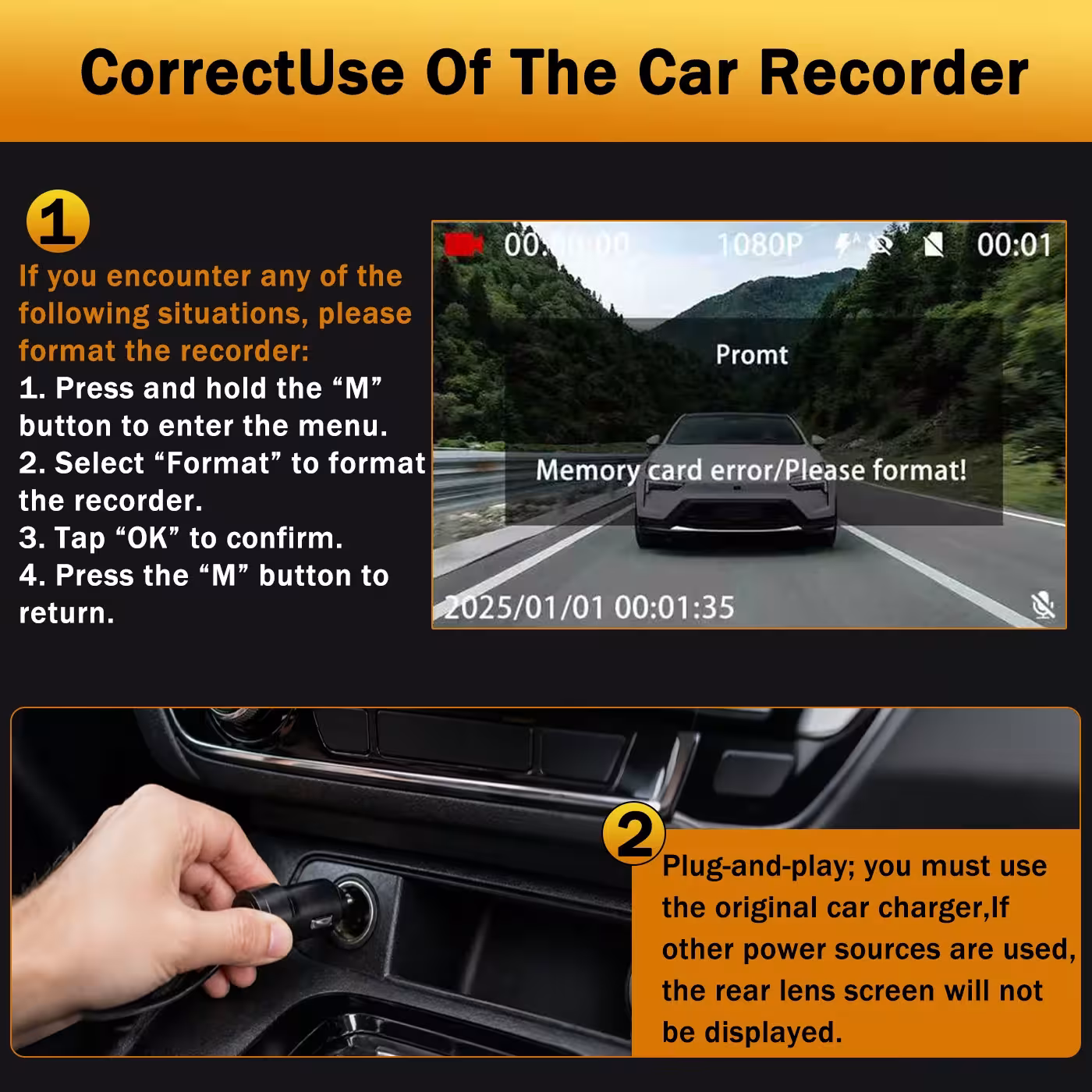 cámara de video para coche