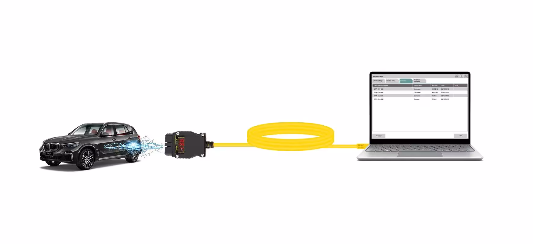 Câble de programmation de diagnostic