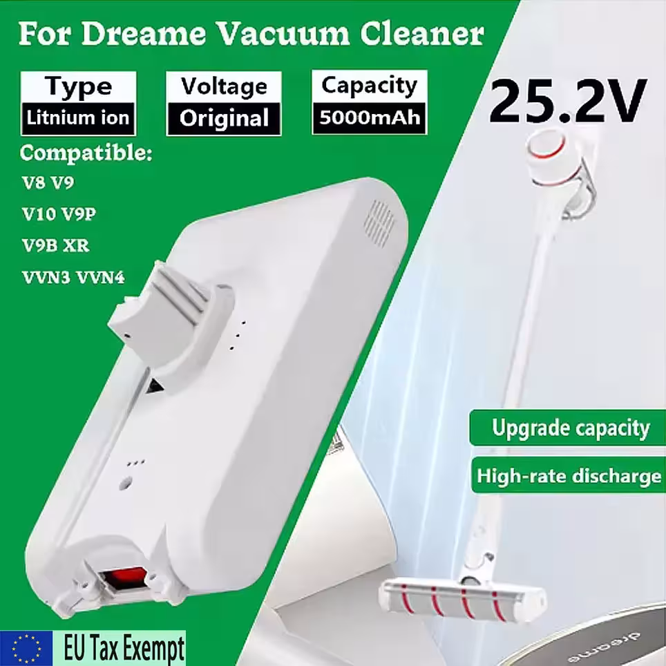 Batería para aspiradora de 5000mAh Xiaomi Dreame V8 V9 V10 VVN3 VVN4 XR