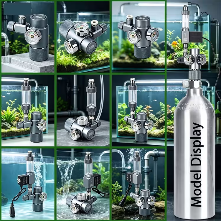 Réducteur de pression de CO2 pour aquarium
