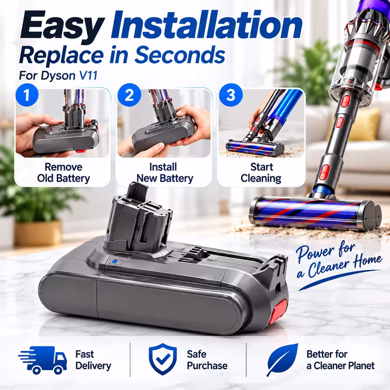 Batteria Dyson V11