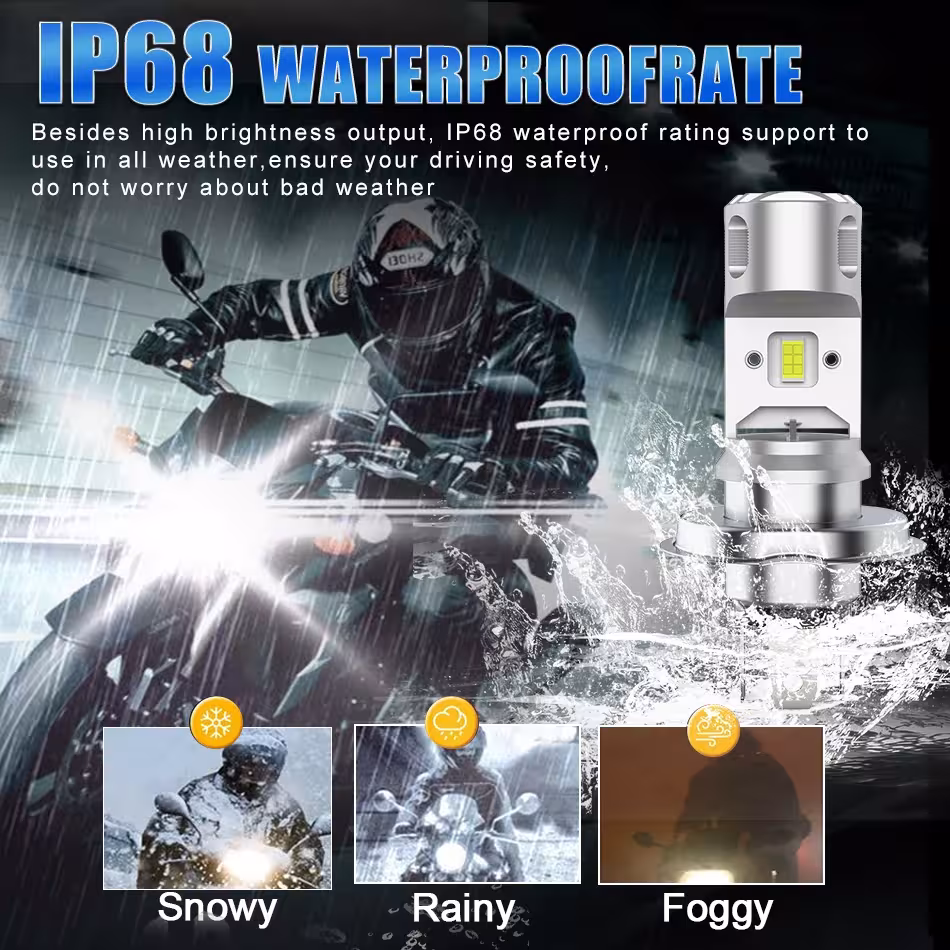 Ampoule LED pour moto.
