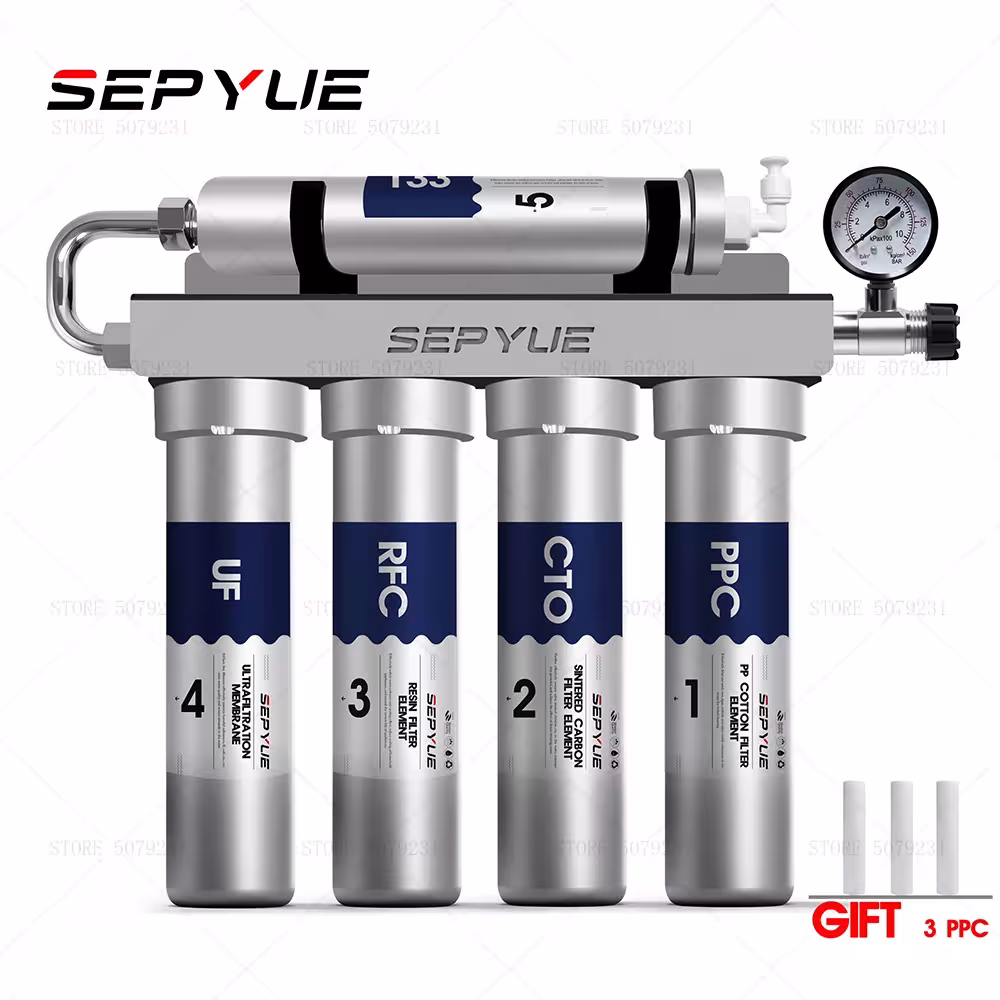 Filtre à eau ultrafiltrant pour cuisine, système de purification de l'eau en 5 étapes