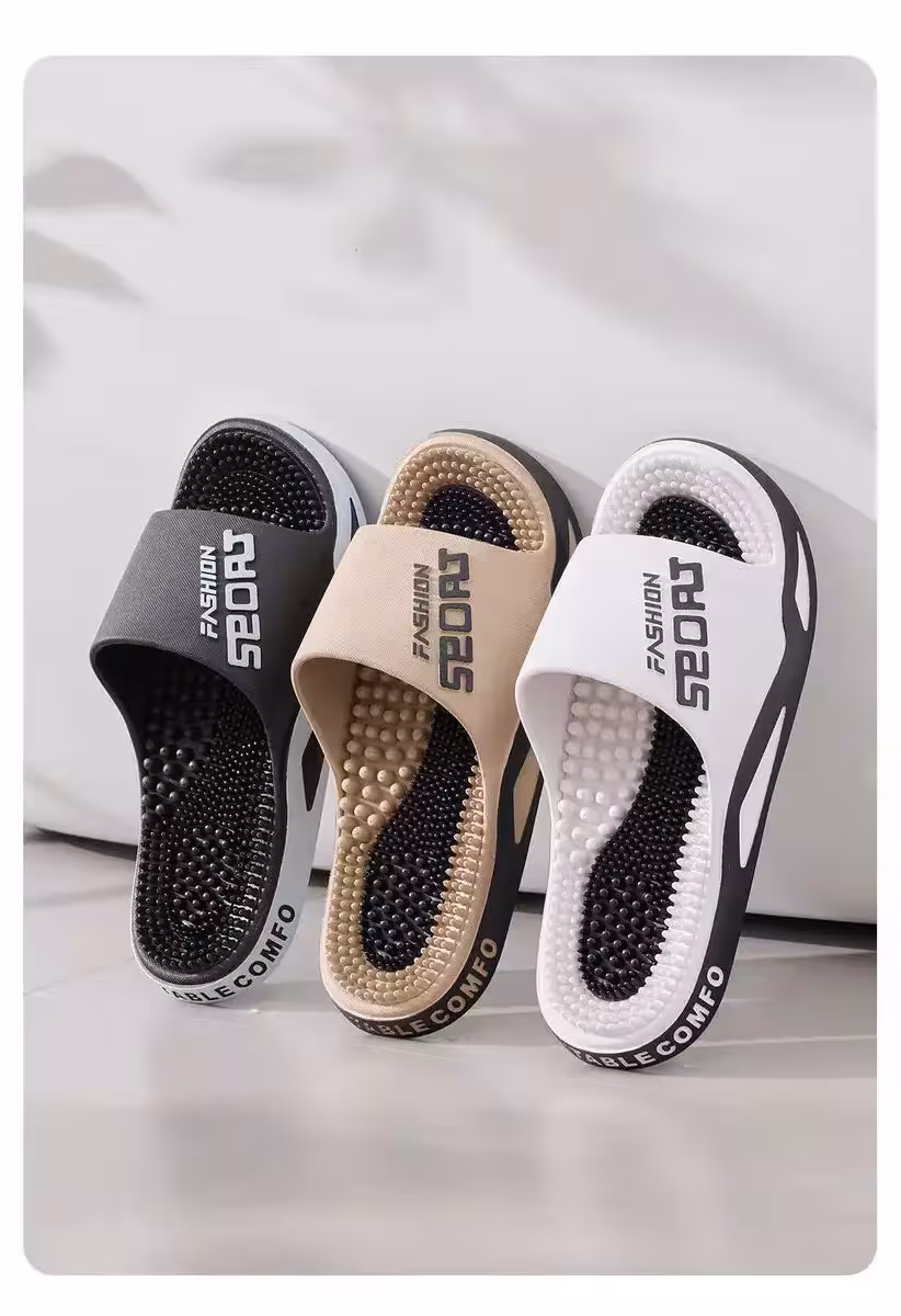 Massage slippers for men