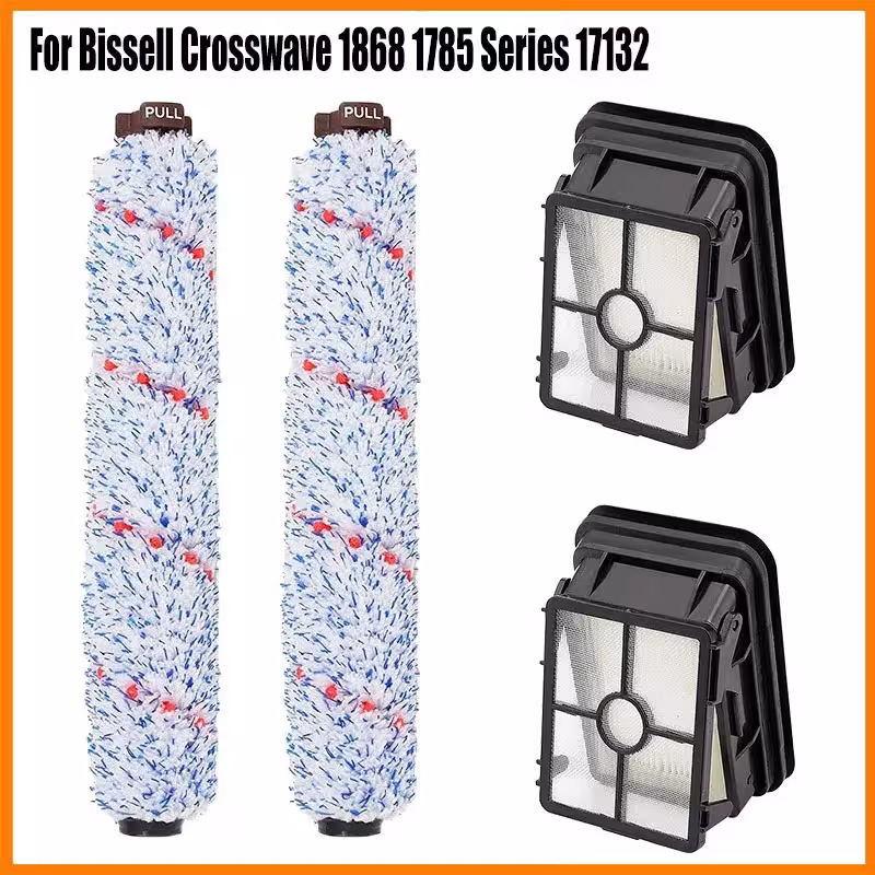 HEPA filtras ir šepečio ritinėlis Bissell Crosswave 1785 17132 dulkių siurbliui