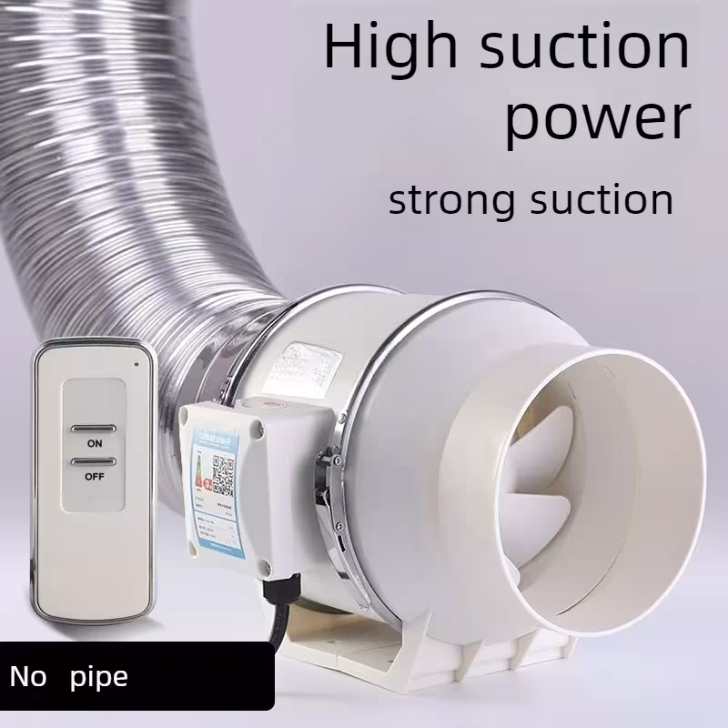 Ventilateur extracteur avec télécommande, ventilateur pour conduit de 4/5/6 pouces pour cuisine et salle de bain