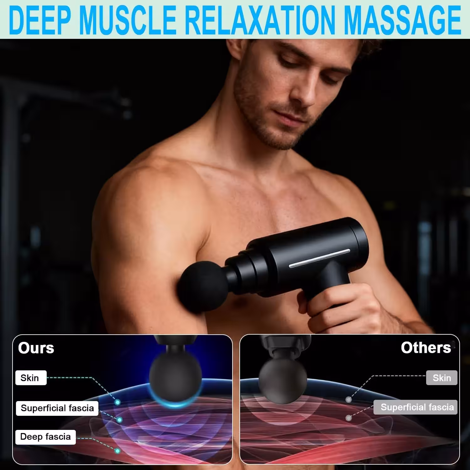pistola per massaggio a percussione