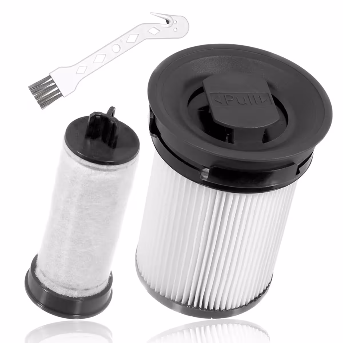 HEPA filters for Miele Triflex HX1 vacuum cleaner, 2 pieces with cleaning brush