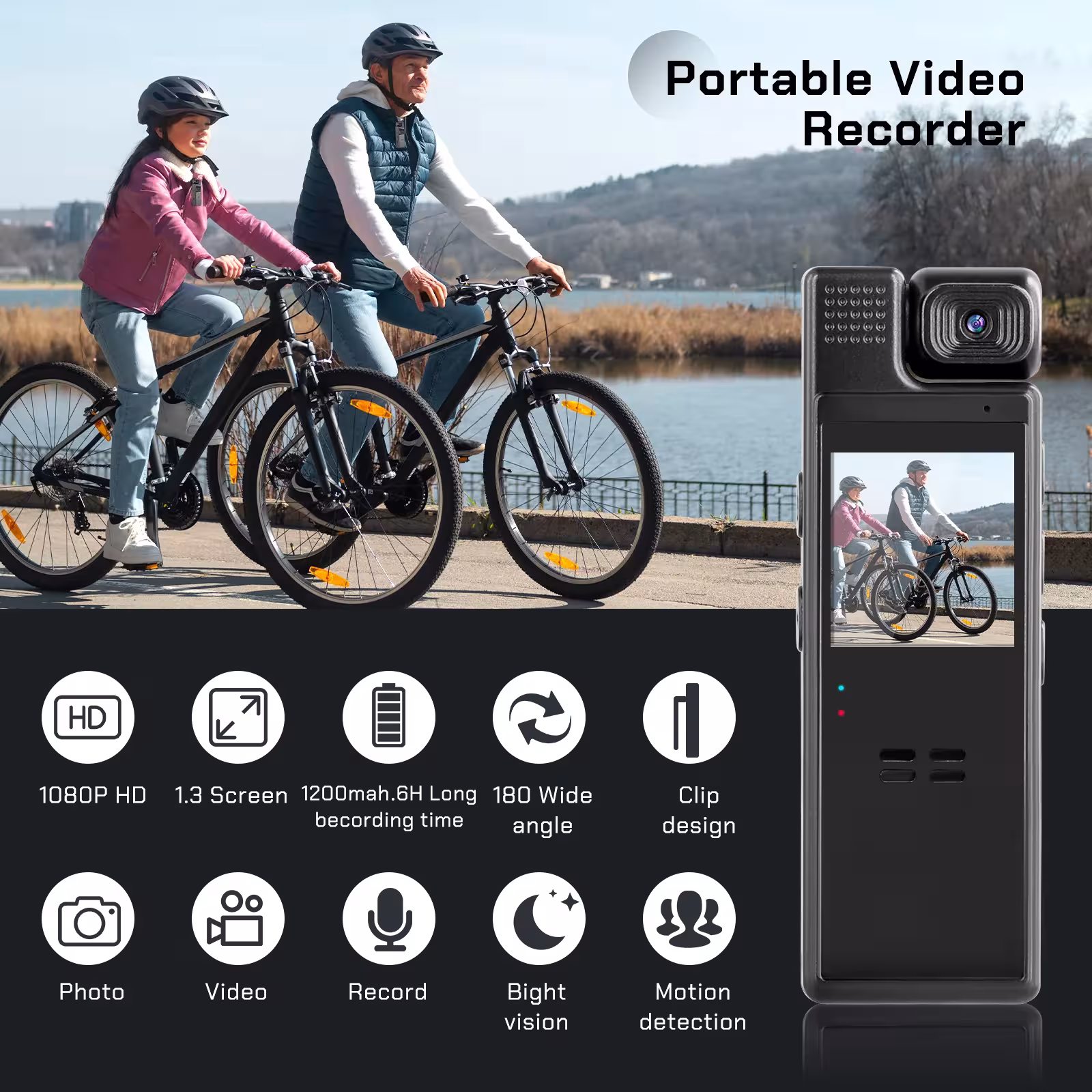 kūno kamera su 64GB atmintimi