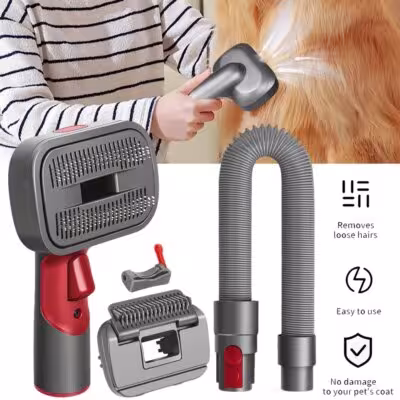 2 Comb Heads Dog Hair Vacuum Cleaner Brush for Dyson Gen5 V15 V12 V11 V8 V7, Ideal for Removing Loose Hair, Dander, Undercoat and Mats 1