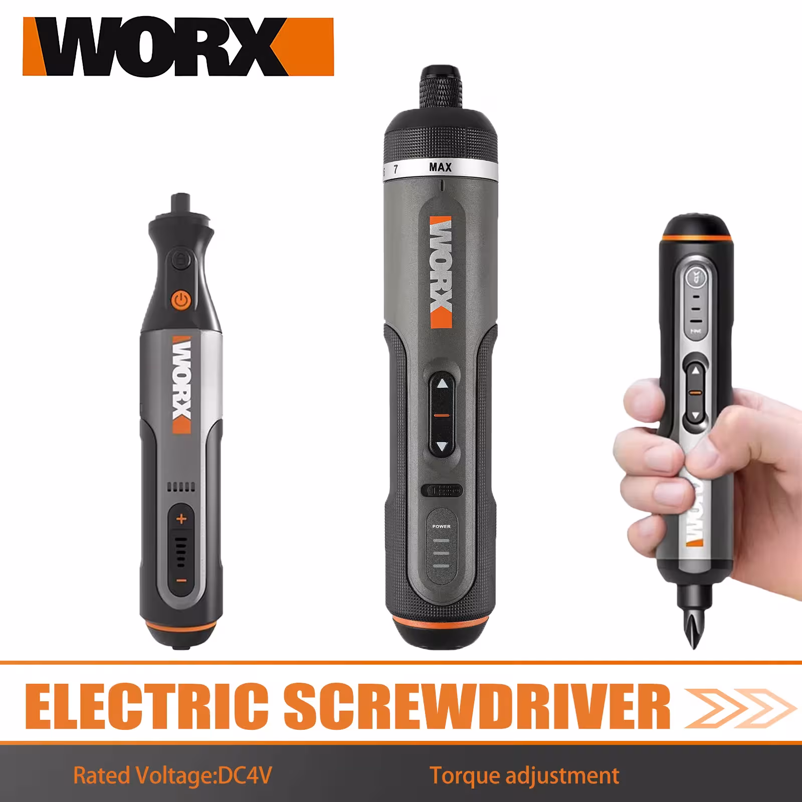 Worx WX242/WX240/WX106 belaidis suktuvas su USB įkrovimu, elektrinis įrankių rinkinys