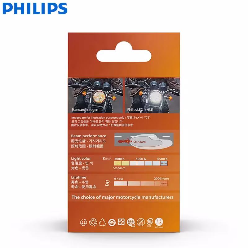 Ampoule LED pour moto.