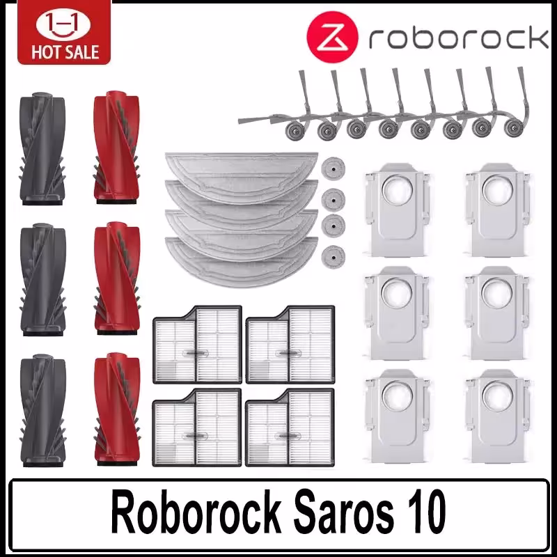 roborock saros 10 priedai
