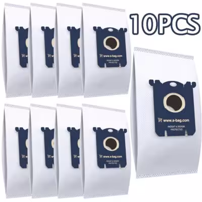 10PCS Vacuum Cleaner Bags for AEG GR201 VX4 VX6, S-Bag, Electrolux E201B, Philips FC8021 FC9000 FC9049 FC9150 1