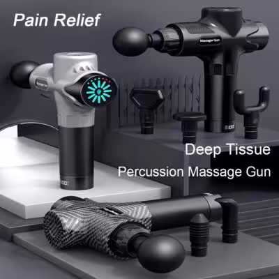 24V High Frequency Massage Gun Electric 12Head Professional Percussion Fascial Gun LCD Muscle Relax Pain Relief Fitness Slimming 1