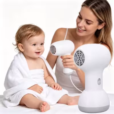60W Wireless Kids Hair Dryer Hair Body and Buttock Blowin for Children Baby Portable Travel Home Temperature Quiet Low Radiation 1