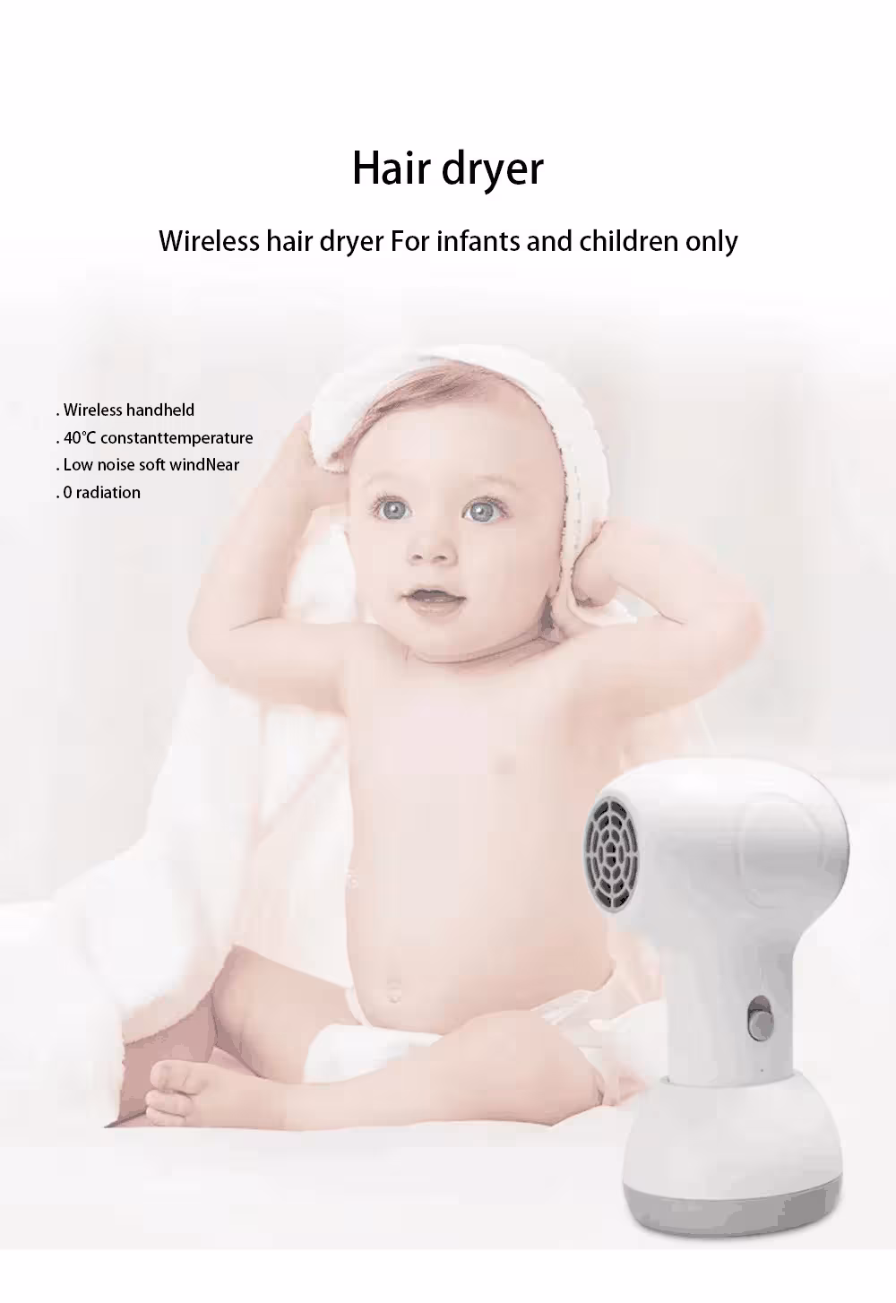 asciugacapelli wireless per bambini