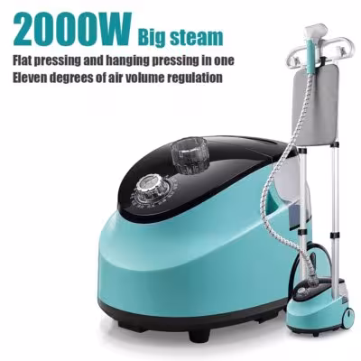 2000W Handheld Double Rod Home Garment Steamer Equipment Standing Steam Iron Vertical Fast Heating Clothes Drying Ironing Machine 1