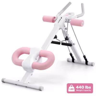 MERACH Ab Machine Adjustable Trainer Workout Foldable Knee Protection Abdominal Exercise Machine Core Ab Exercise System Trainer 1