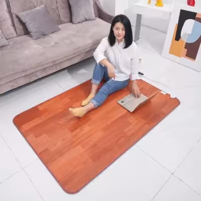 Multiple sizes Electric Heating Pad 220V Thermal Foot Feet Warmer Heated Floor Carpet Mat Pad Home Office Warm Feet 1