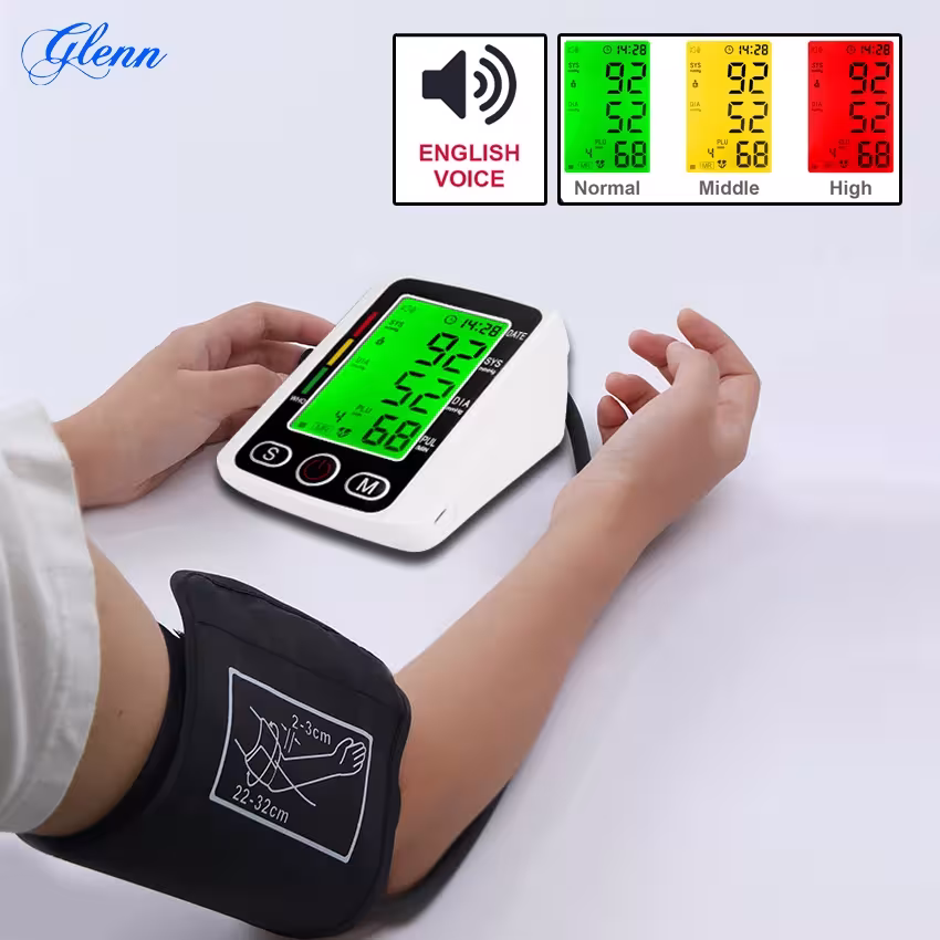 Misuratore di pressione automatizzato con funzione vocale e bracciale