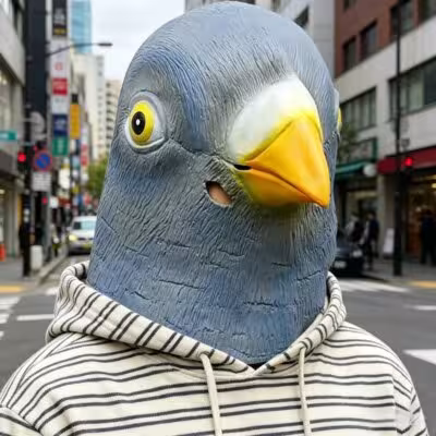 Pigeon Mask Costume Novelty Halloween Costume Party Bird Head Cute Funny Mask 1
