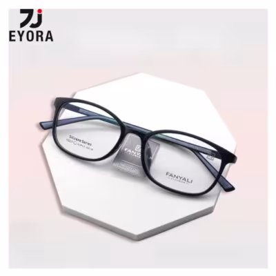 EYORA Ultralight Minimalist Oval Reading Glasses for Women Anti Blue Light/Photochromic Glasses Optical Lenses with Prescription 1