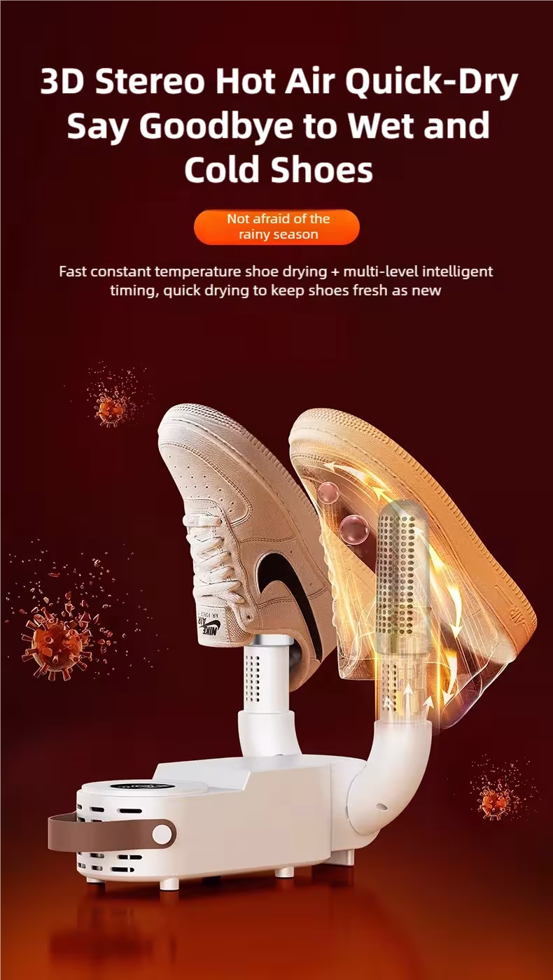 Asciugatrice per scarpe con schermo touch