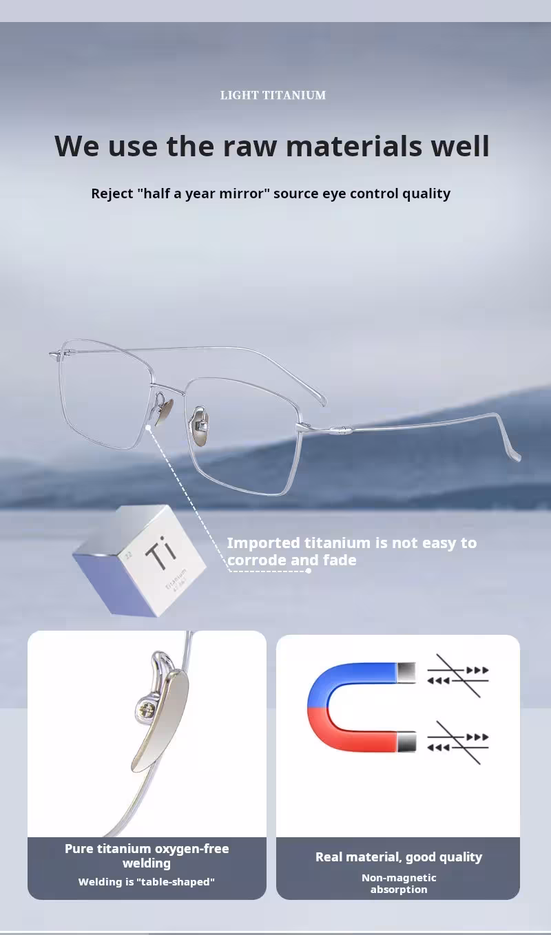 monturas de gafas de titanio