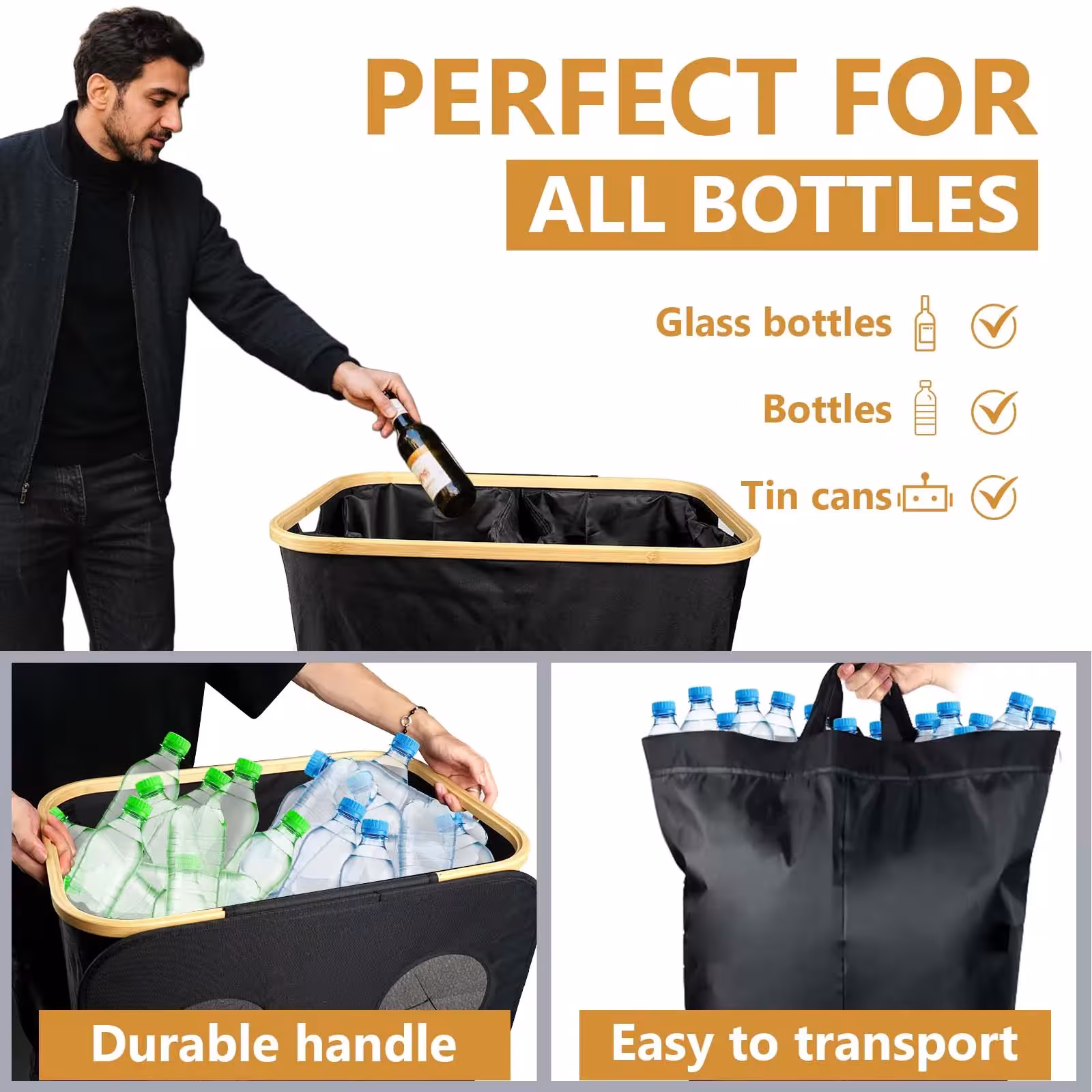 sac de tri des bouteilles