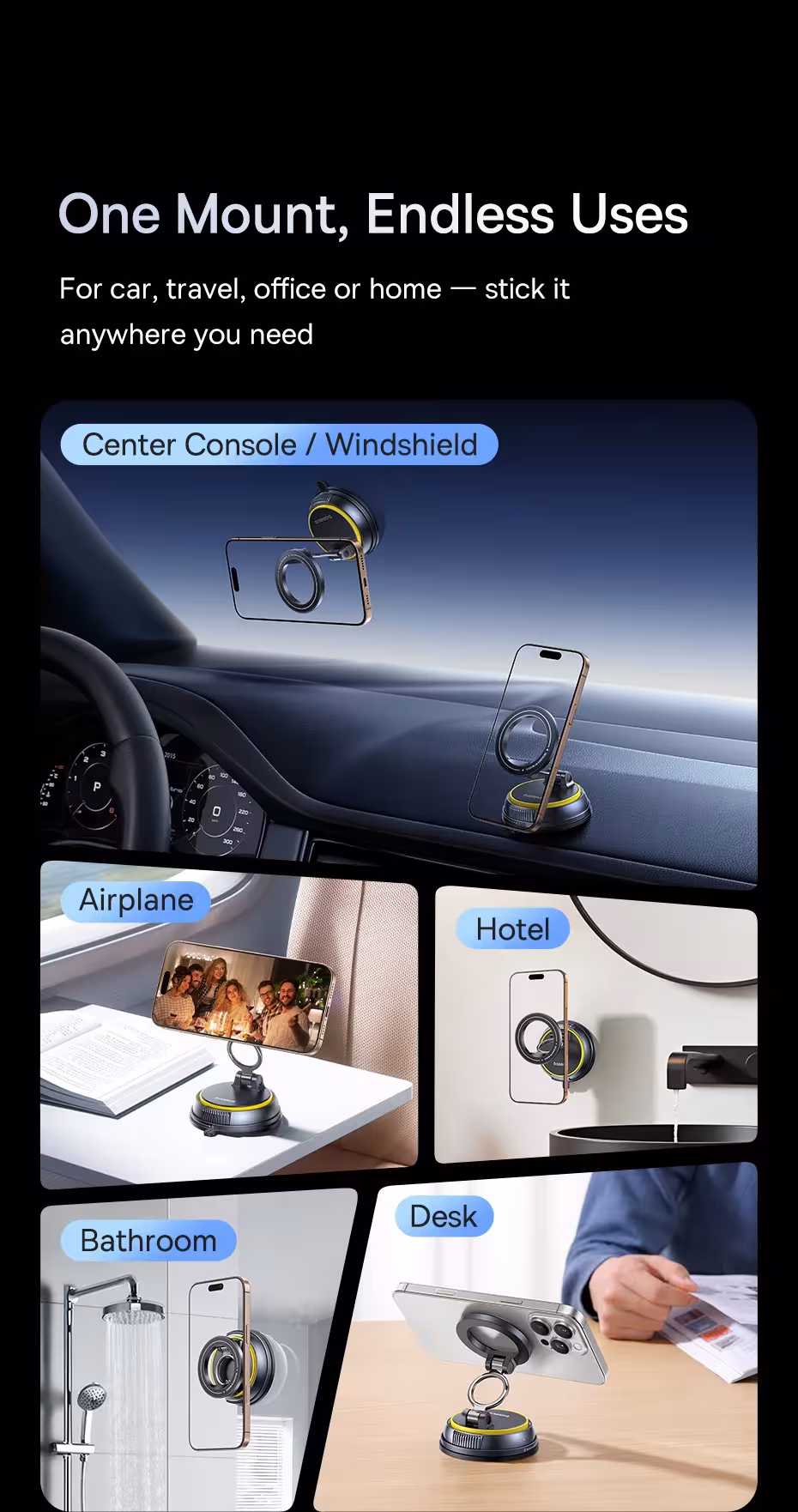 supporto magnetico per telefono per auto