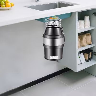 0.75HP Kitchen Sink Garbage Disposal Unit 1.2L Food Garbage Disposal Machine 560W Low Noise Food Waste Disposer Quiet Grinder for the Kitchen 1
