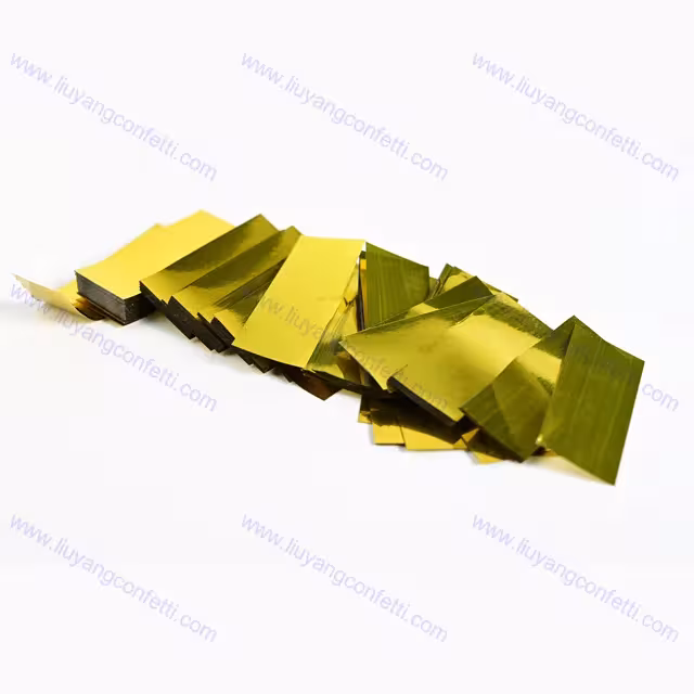 Confetti 1kg rectangular gold and silver