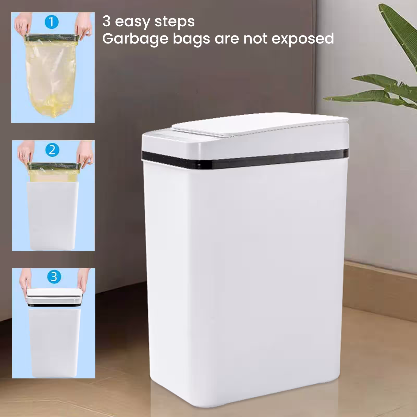 automatic trash can