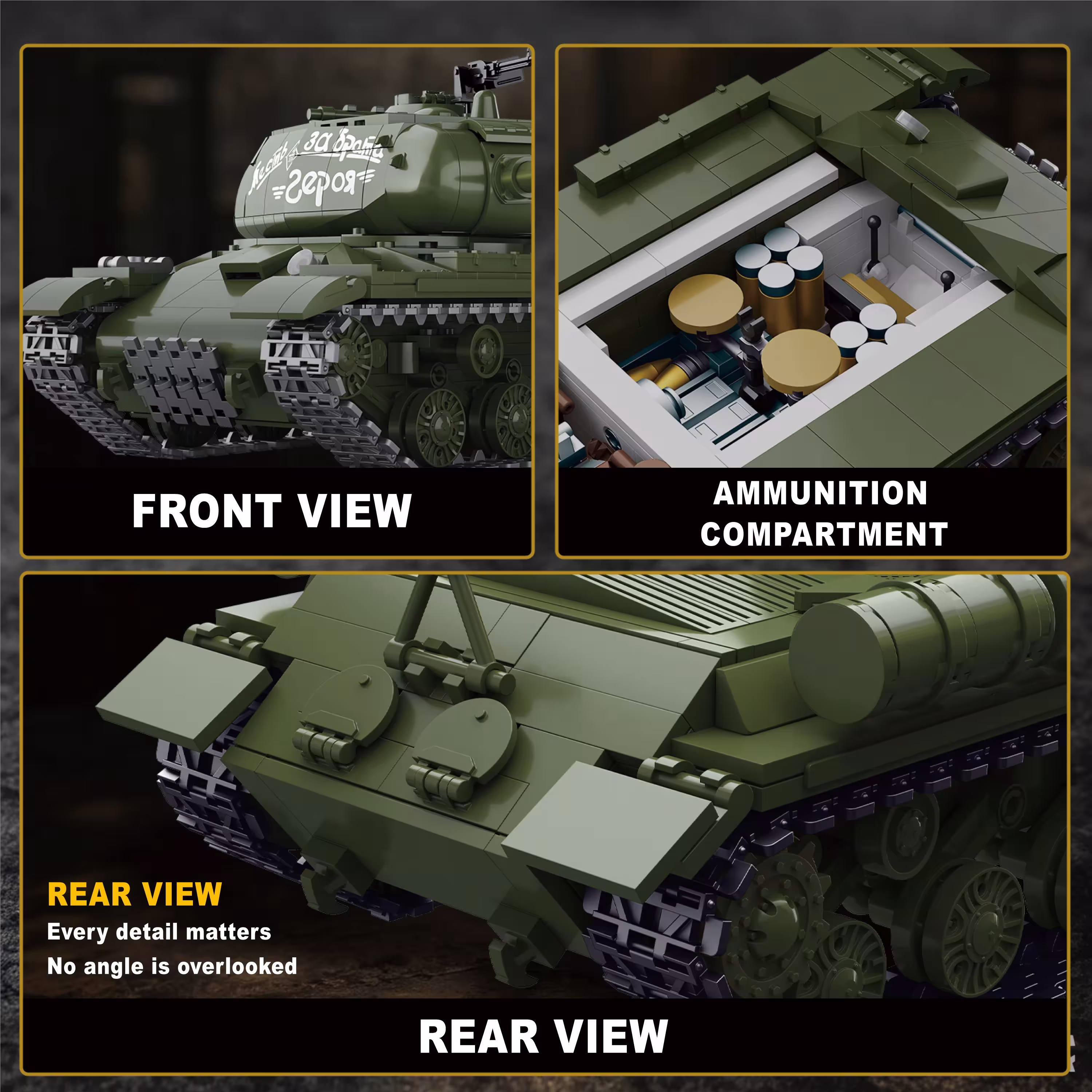 kit de construcción del tanque soviético IS-2