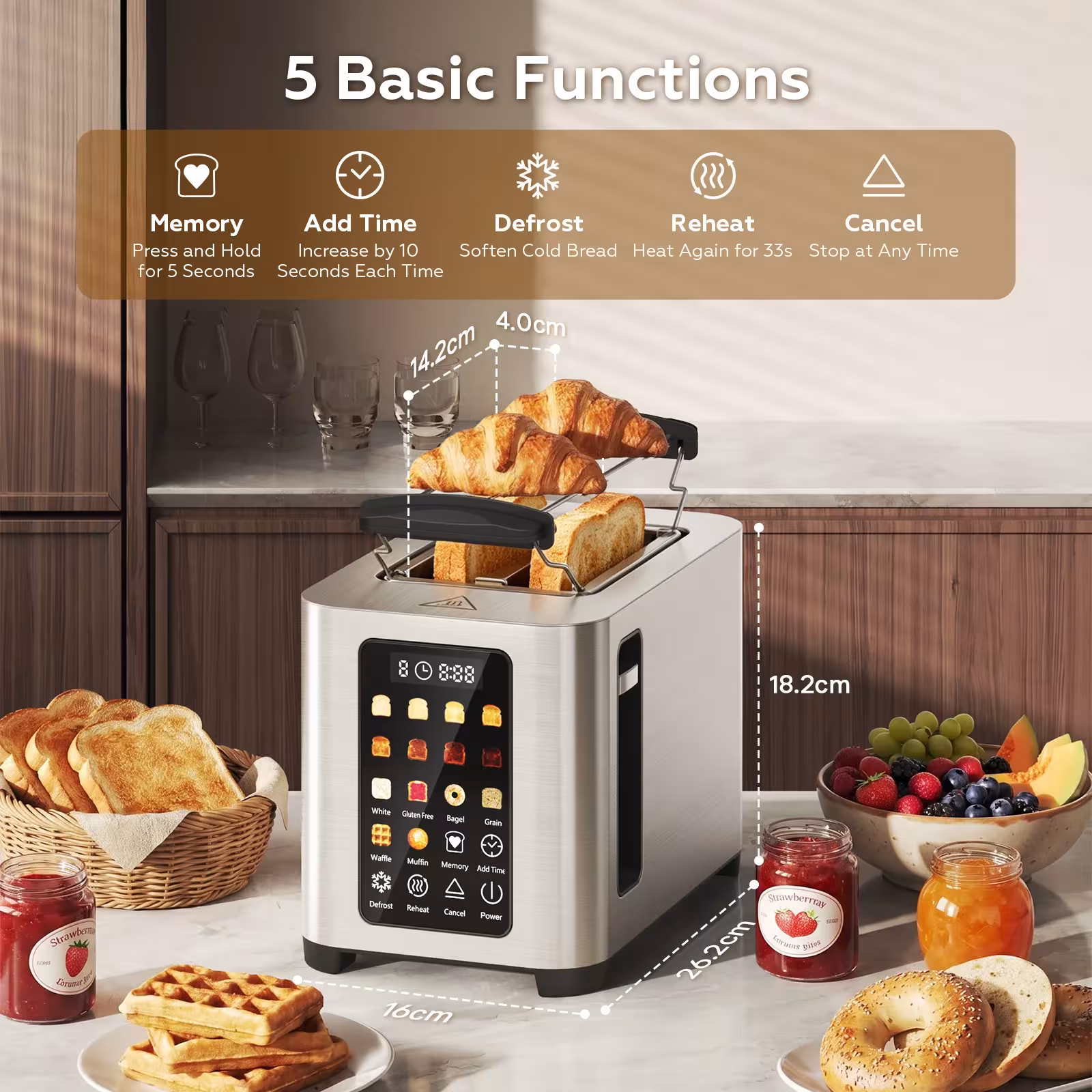 Toaster for 2 slices