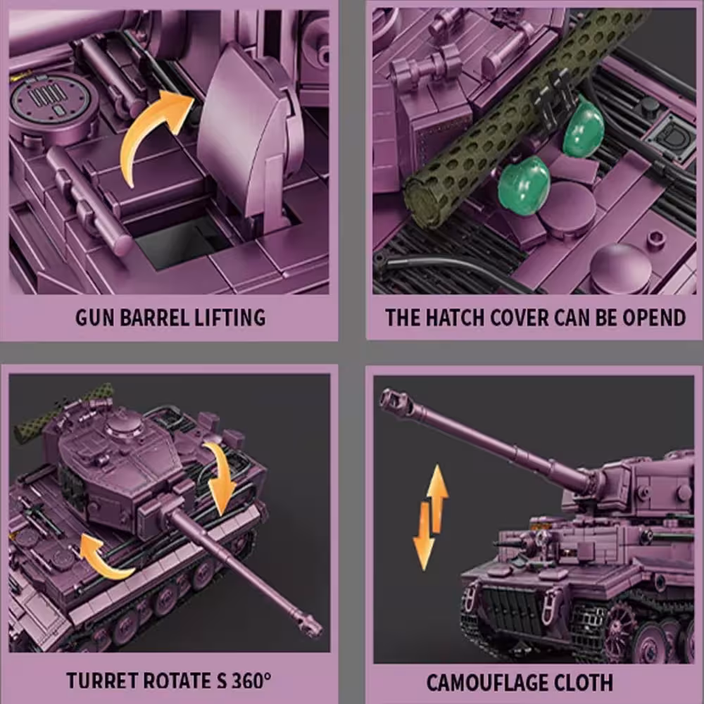 Military tank model constructor
